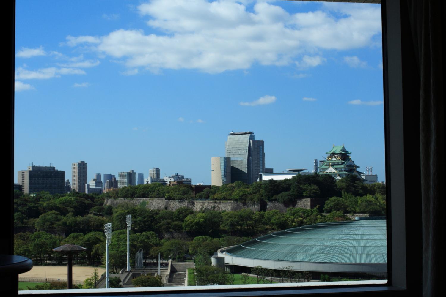 Hotel New Otani Osaka Ruang foto Osaka skyline